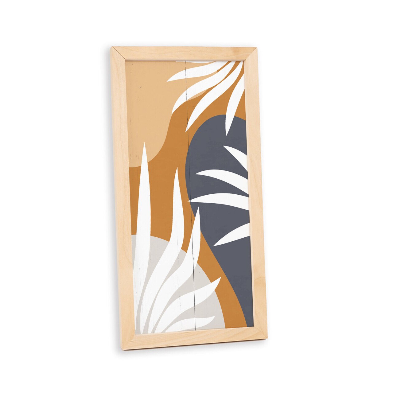 Botanical Wall Art Neutral Wood Sign Framed Housewarming Gift